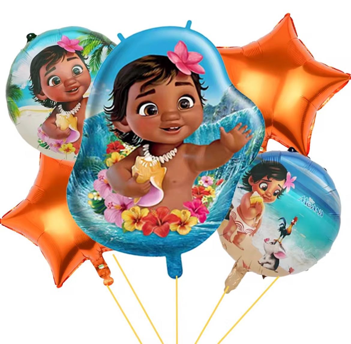 Moana Aloha themed foil balloons Maui