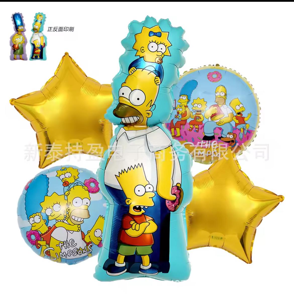The Simpsons Party Cartoon Family Balloon Set – Fun Birthday Party Decorations