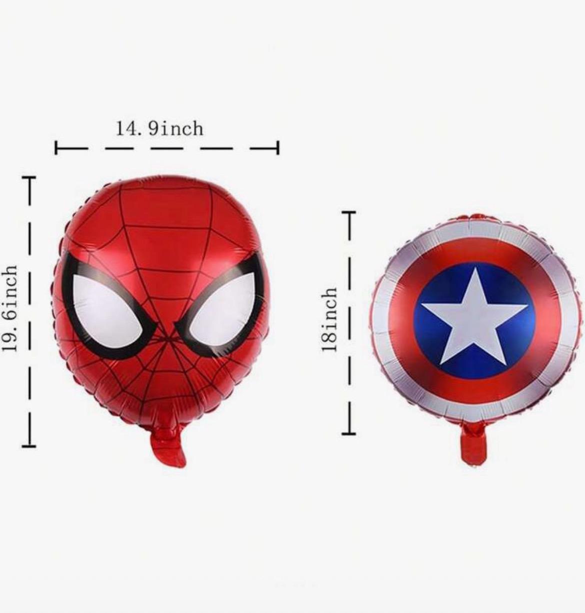 Superhero Foil Balloon Set – 5pcs  Birthday Balloons