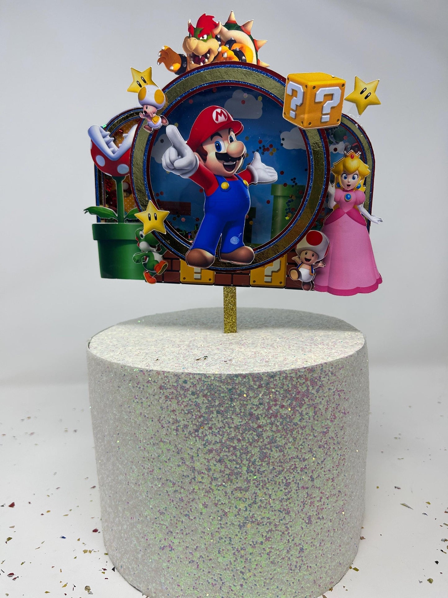 Super Mario Birthday Party Cake Topper