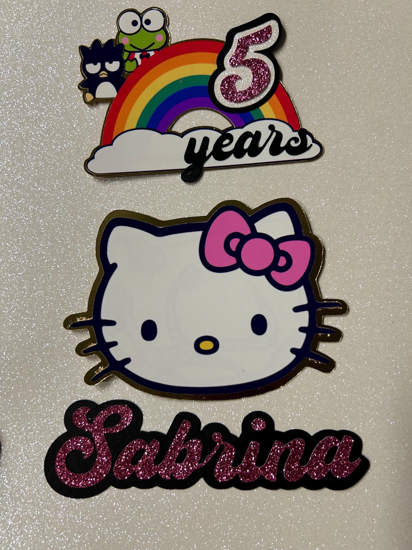 Kitty Birthday Cake Topper