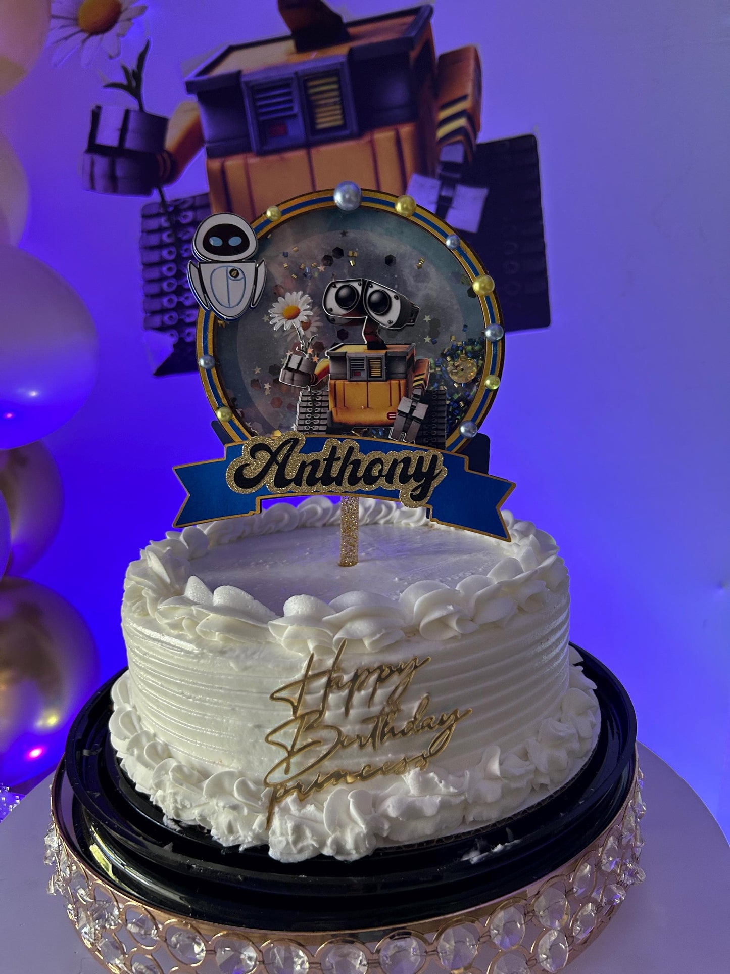 Robot Cake Topper β Custom Birthday Decor