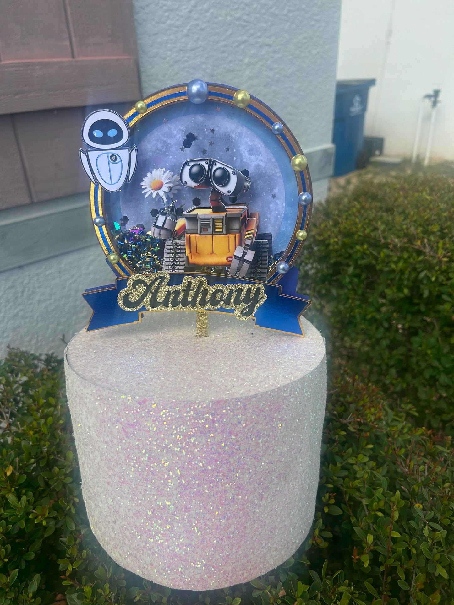 Robot Cake Topper β Custom Birthday Decor