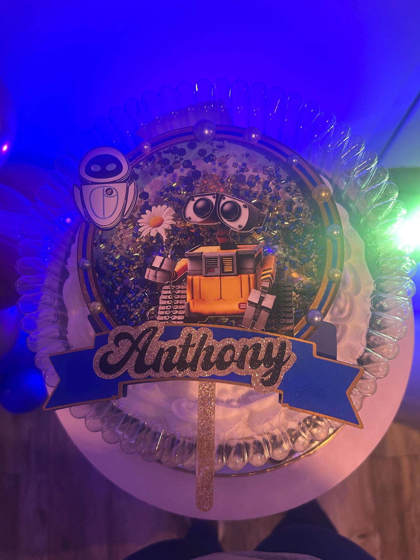 Robot Cake Topper β Custom Birthday Decor