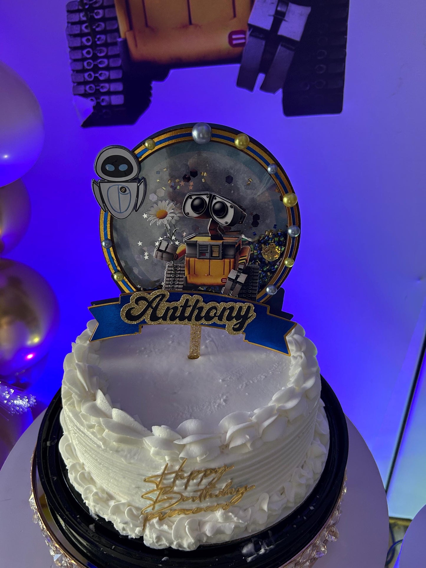 Robot Cake Topper β Custom Birthday Decor