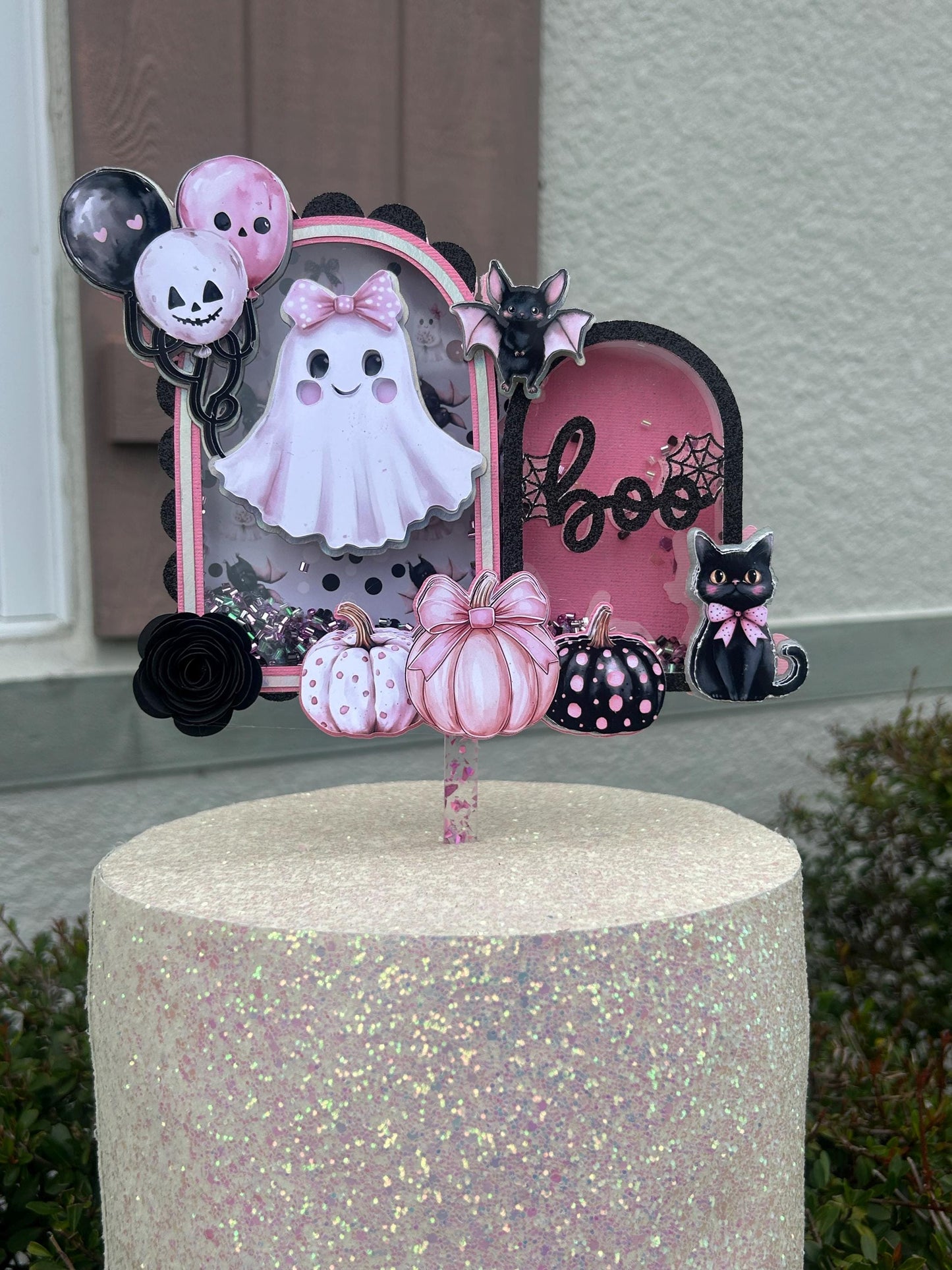 Two Cute To Spook Cake Topper • A Little Boo Is Almost Due Baby Shower Topper • Spooky One Birthday Decoration