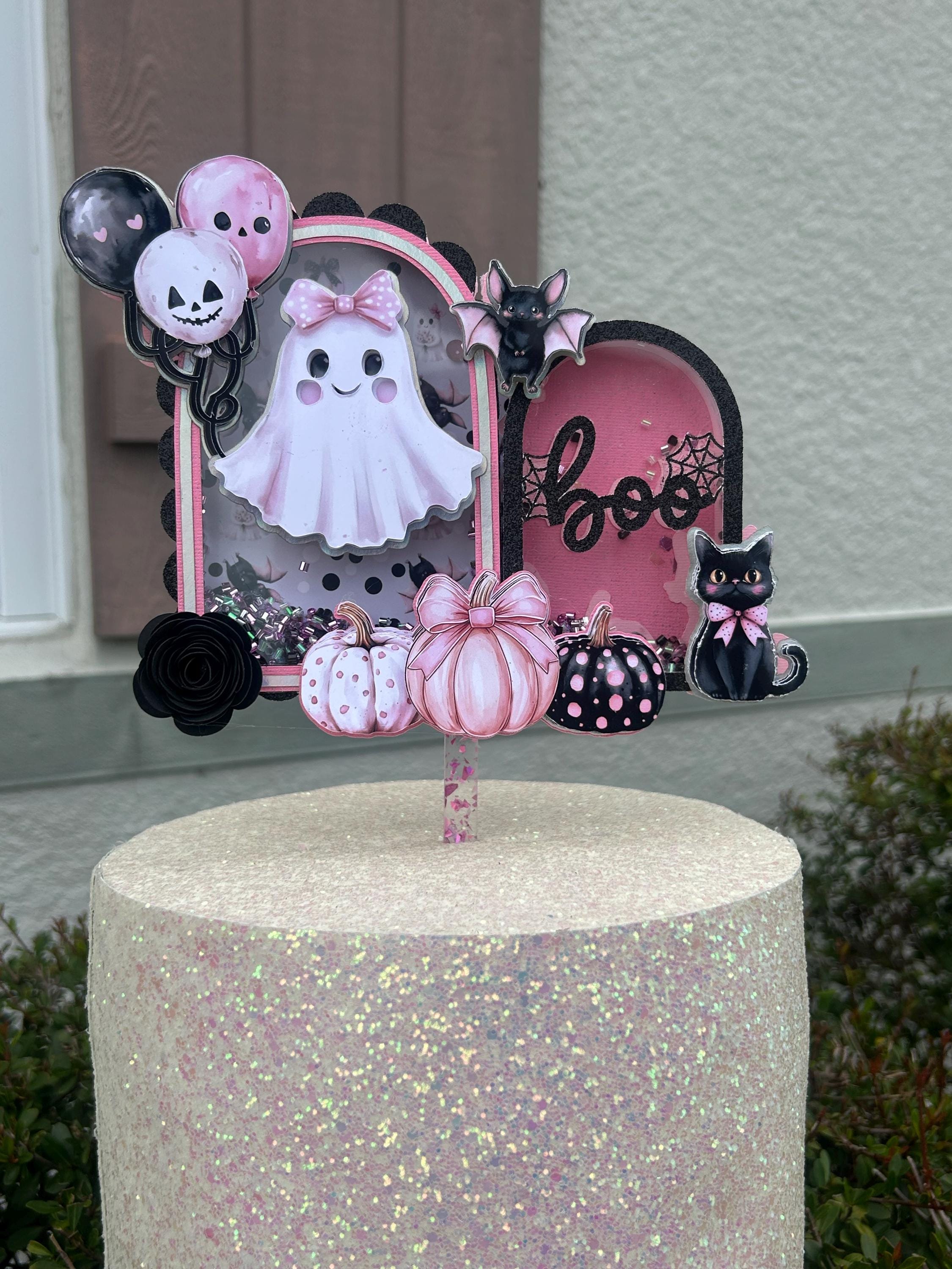 Two Cute To Spook Cake Topper β’ A Little Boo Is Almost Due Baby Shower Topper β’ Spooky One Birthday Decoration