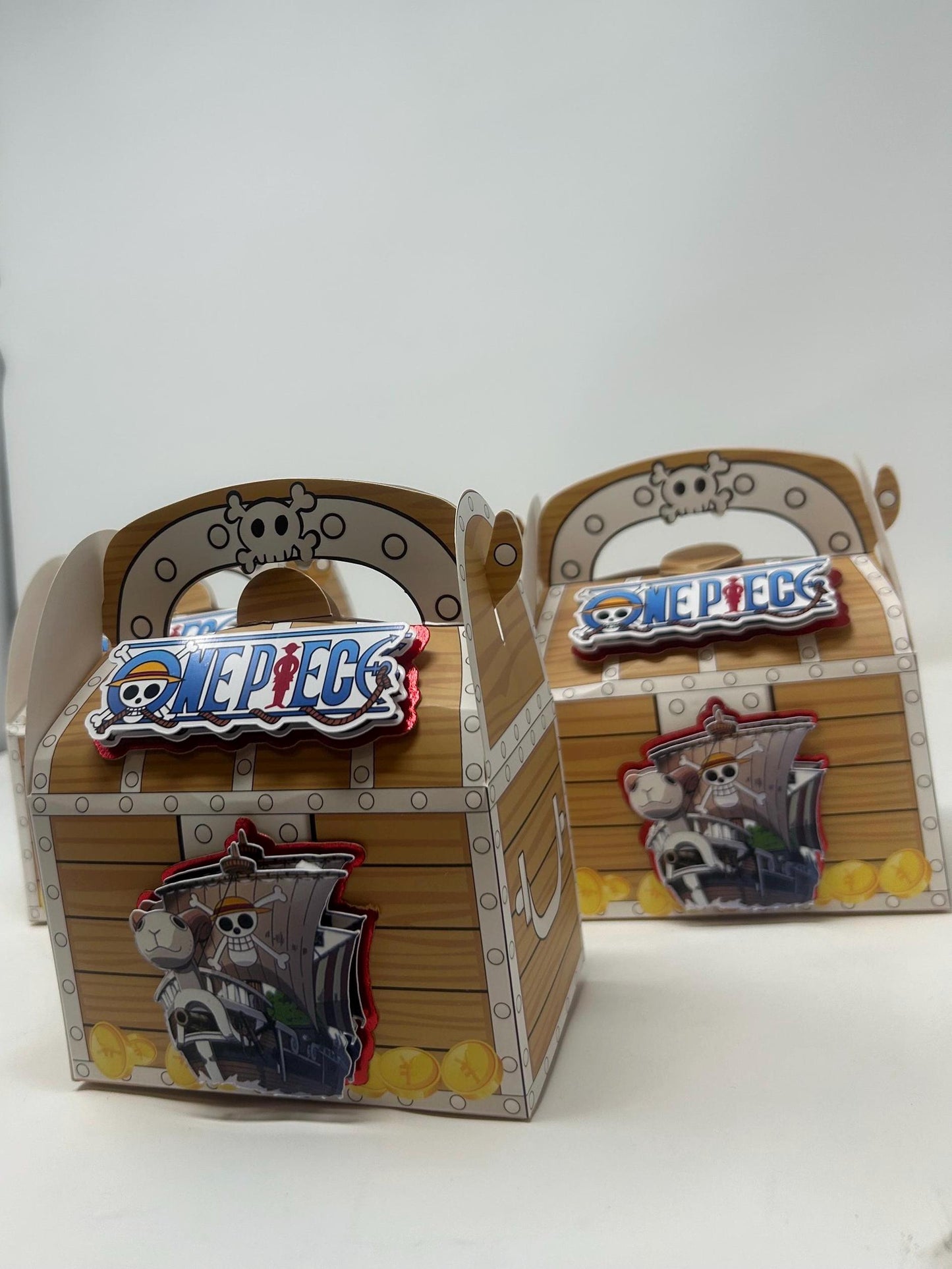 One Piece Birthday Party Pirate Treasure Chest Party Favor Boxes