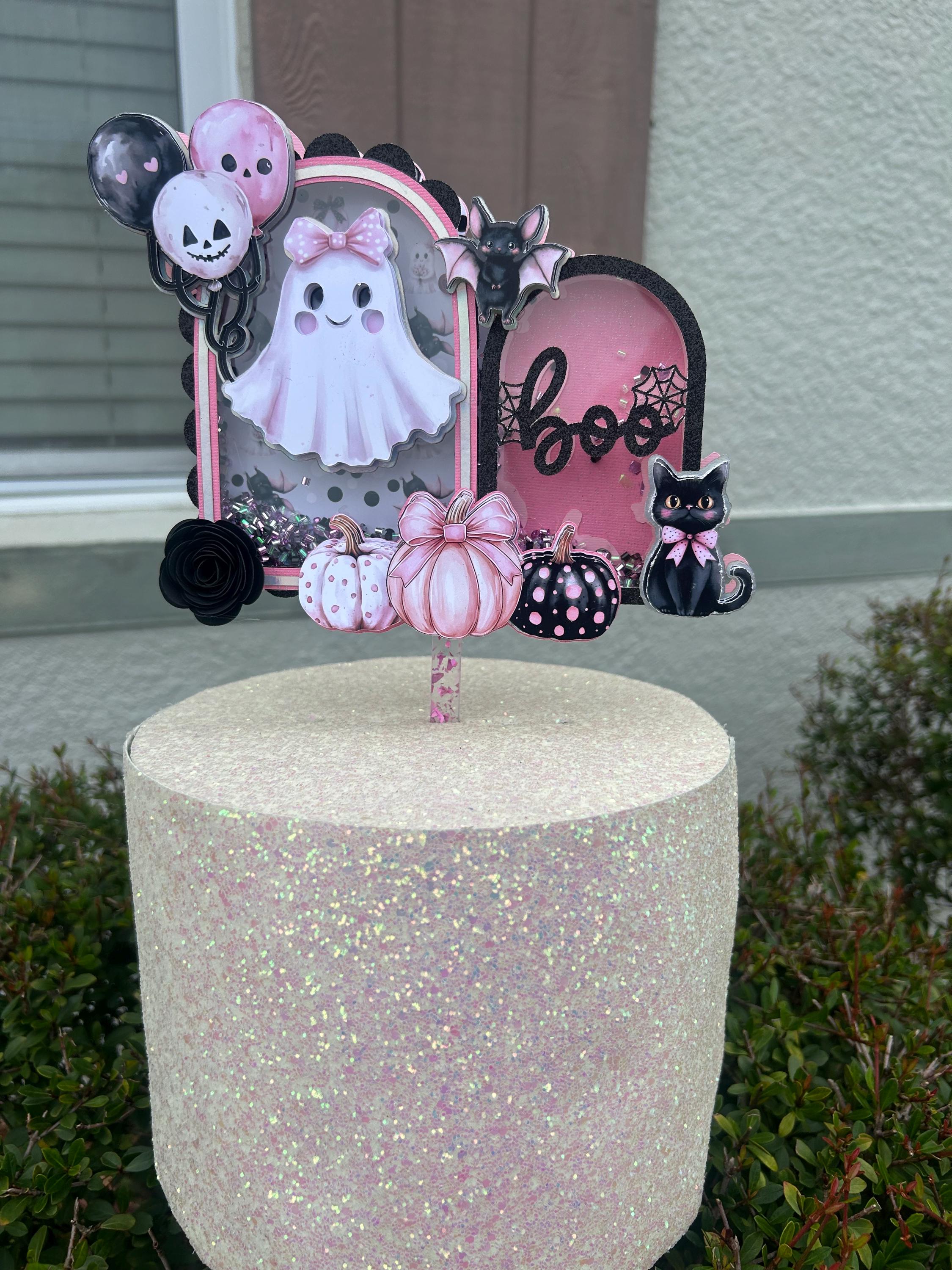 Two Cute To Spook Cake Topper β’ A Little Boo Is Almost Due Baby Shower Topper β’ Spooky One Birthday Decoration