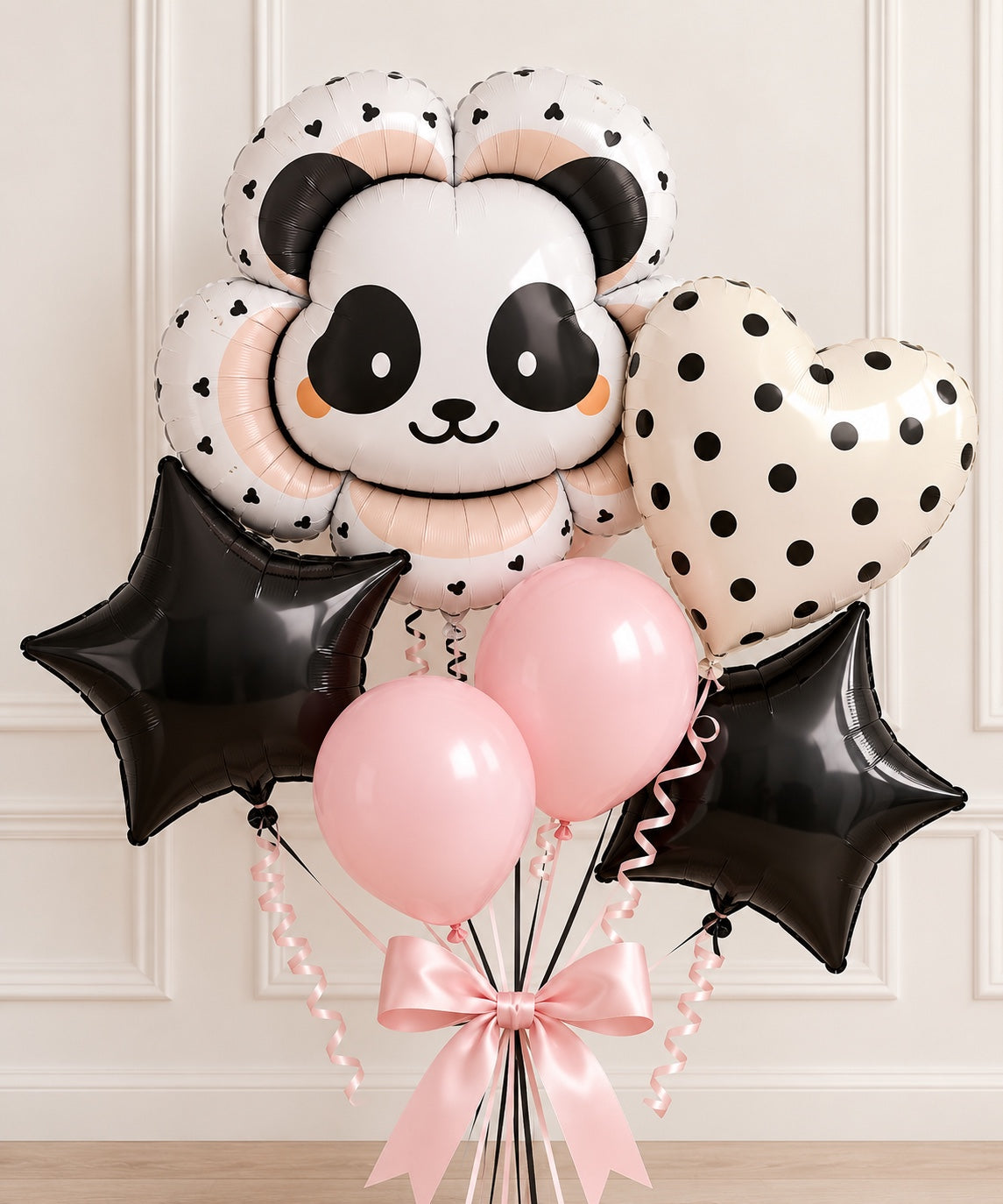 Pink Panda Balloon Bouquet