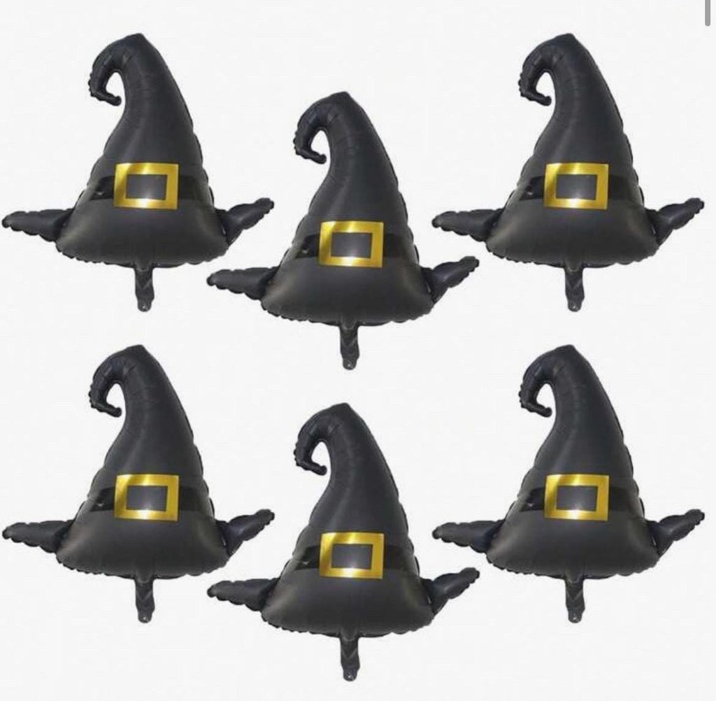 Set of 2 “ Wicked ” Inspired Witch Hat Foil Balloons – Musical Party Decor