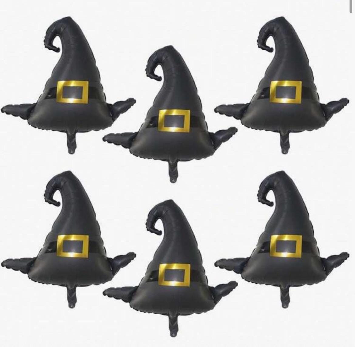 Set of 2 “ Wicked ” Inspired Witch Hat Foil Balloons – Musical Party Decor
