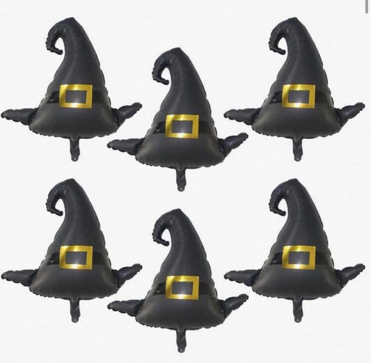 Set of 2 “ Wicked ” Inspired Witch Hat Foil Balloons – Musical Party Decor