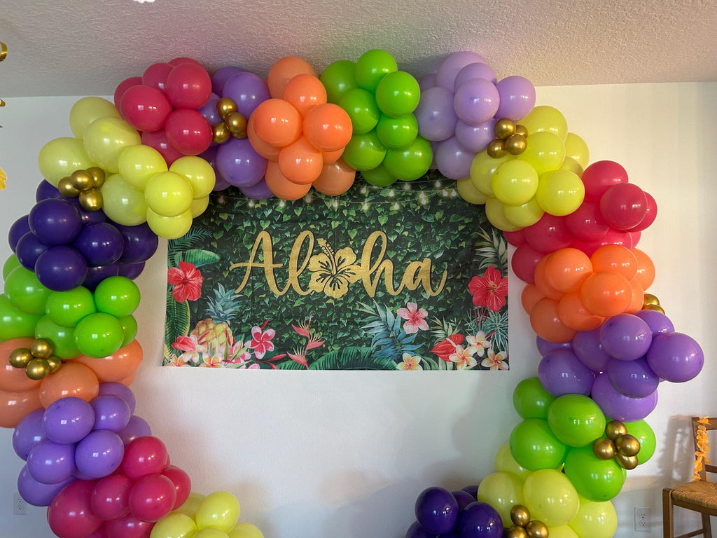 Create Your Own High Quality Balloon Arch – Birthday Party DIY Decor Custom Hawaii Theme