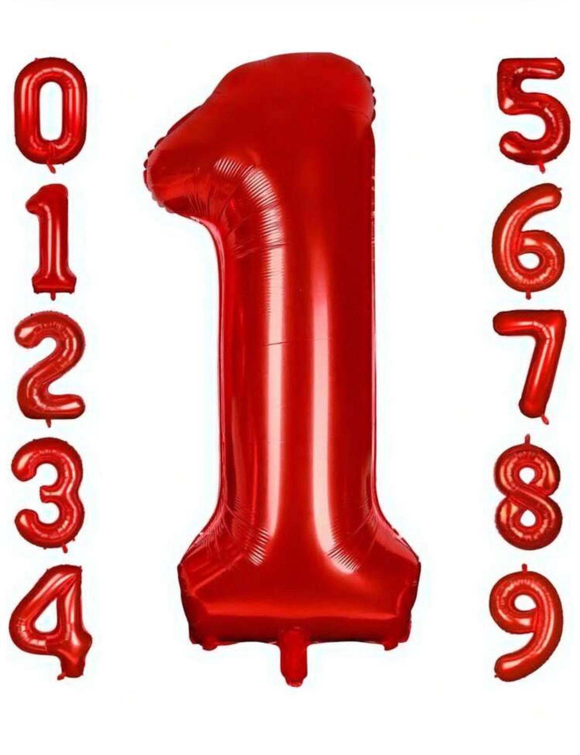 Colorful Number Balloons for Celebrations