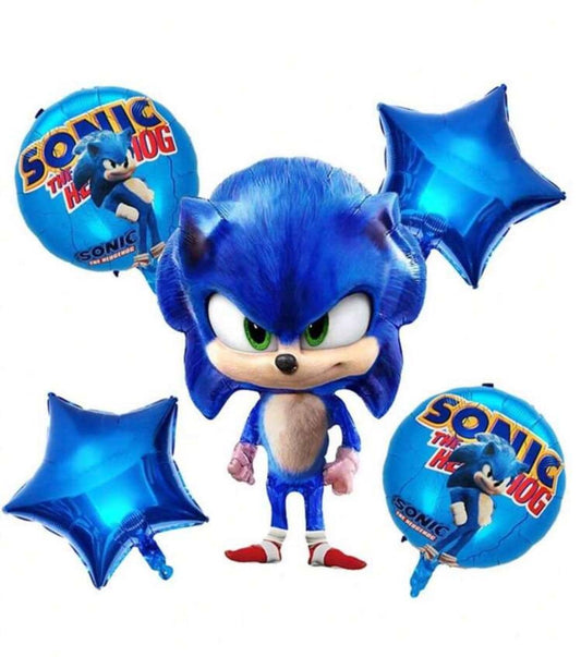 Hedgehog Balloon Set – 5 Piece Party Decoration Kit | Kids Birthday Balloons | Foil Balloons