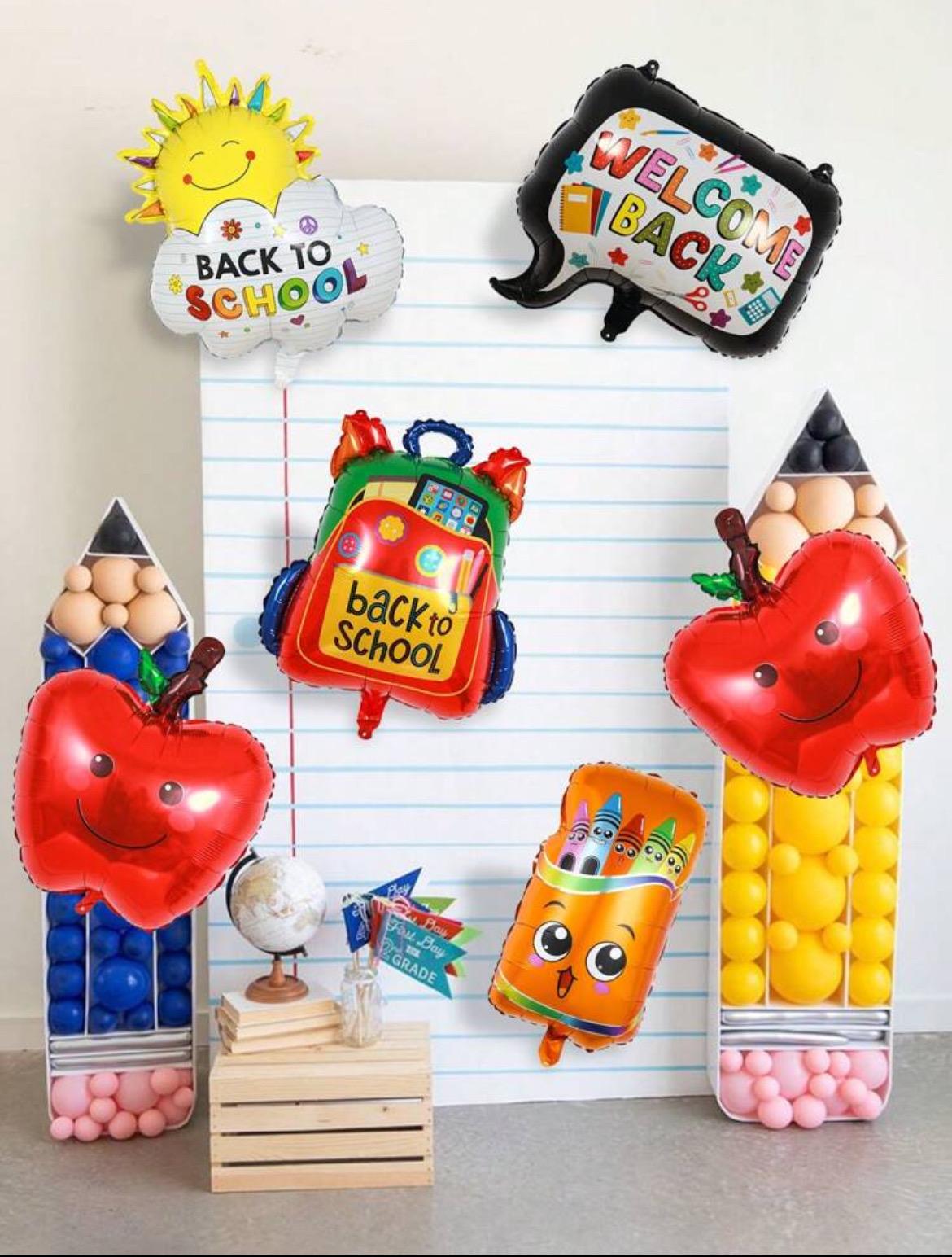 Back to School Balloon Set – Welcome Back Balloons for Teachers, Classrooms, and School Events