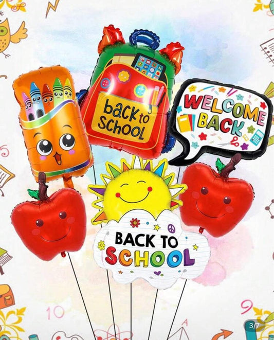Back to School Balloon Set – Welcome Back Balloons for Teachers, Classrooms, and School Events