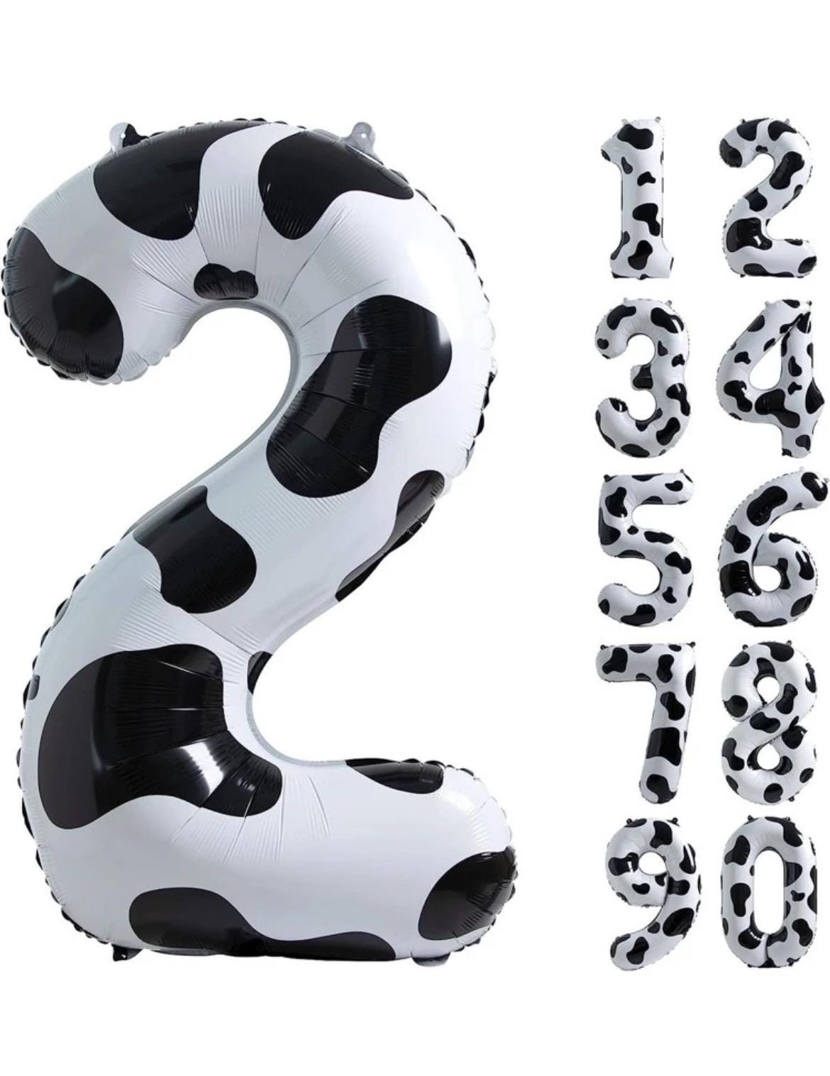 Cow  Balloon Set – 6 Piece Party Decoration Kit | Kids Birthday Balloons | Foil Balloons for Theme Decoration First Birthday