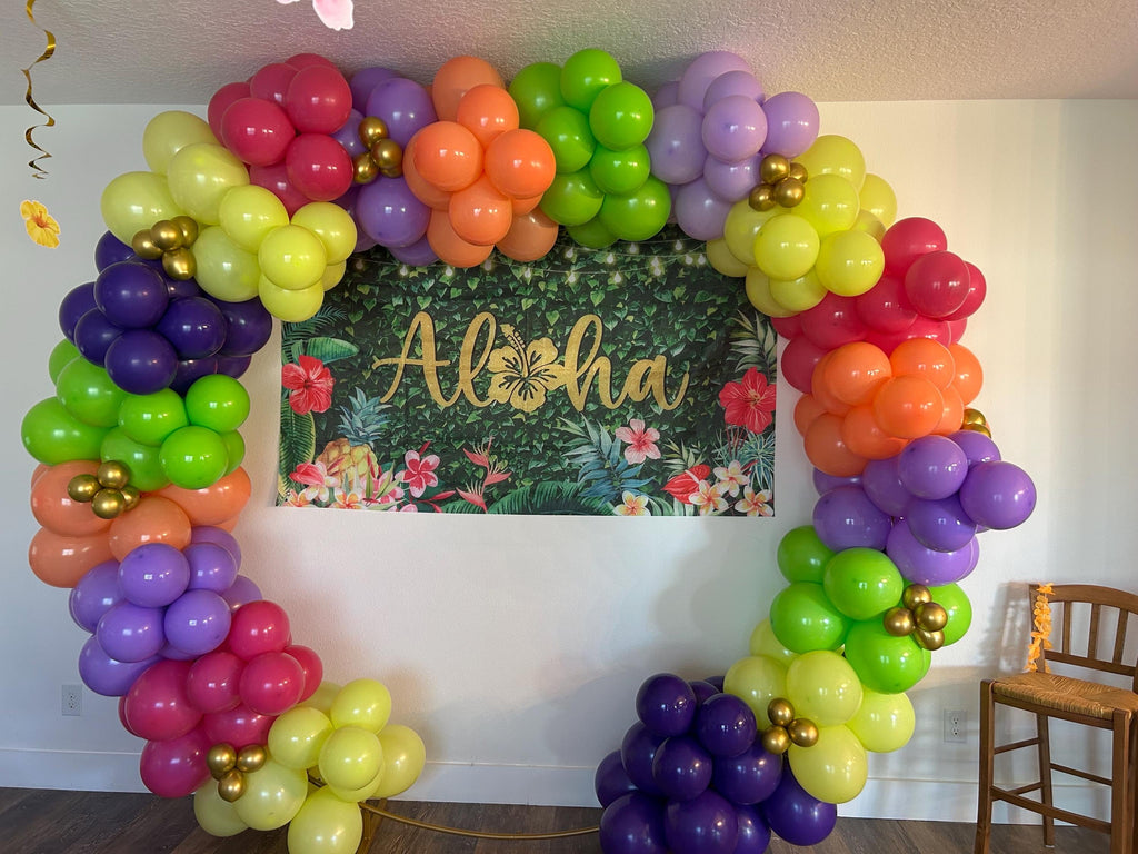 Create Your Own High Quality Balloon Arch – Birthday Party DIY Decor Custom Hawaii Theme