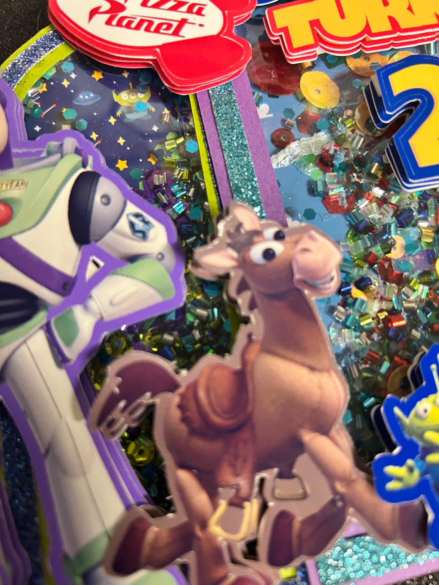 Toy Movie Rocket Cake Topper