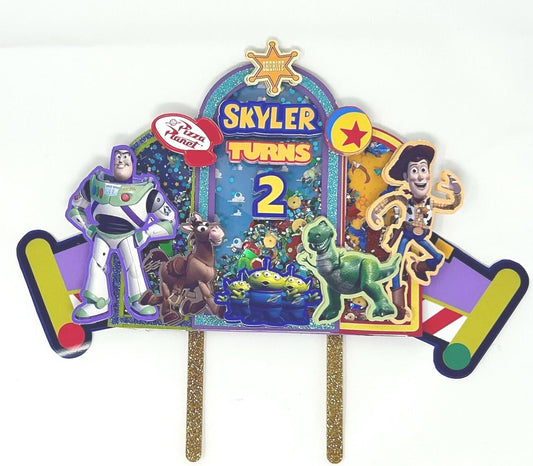 Toy Movie Rocket Cake Topper