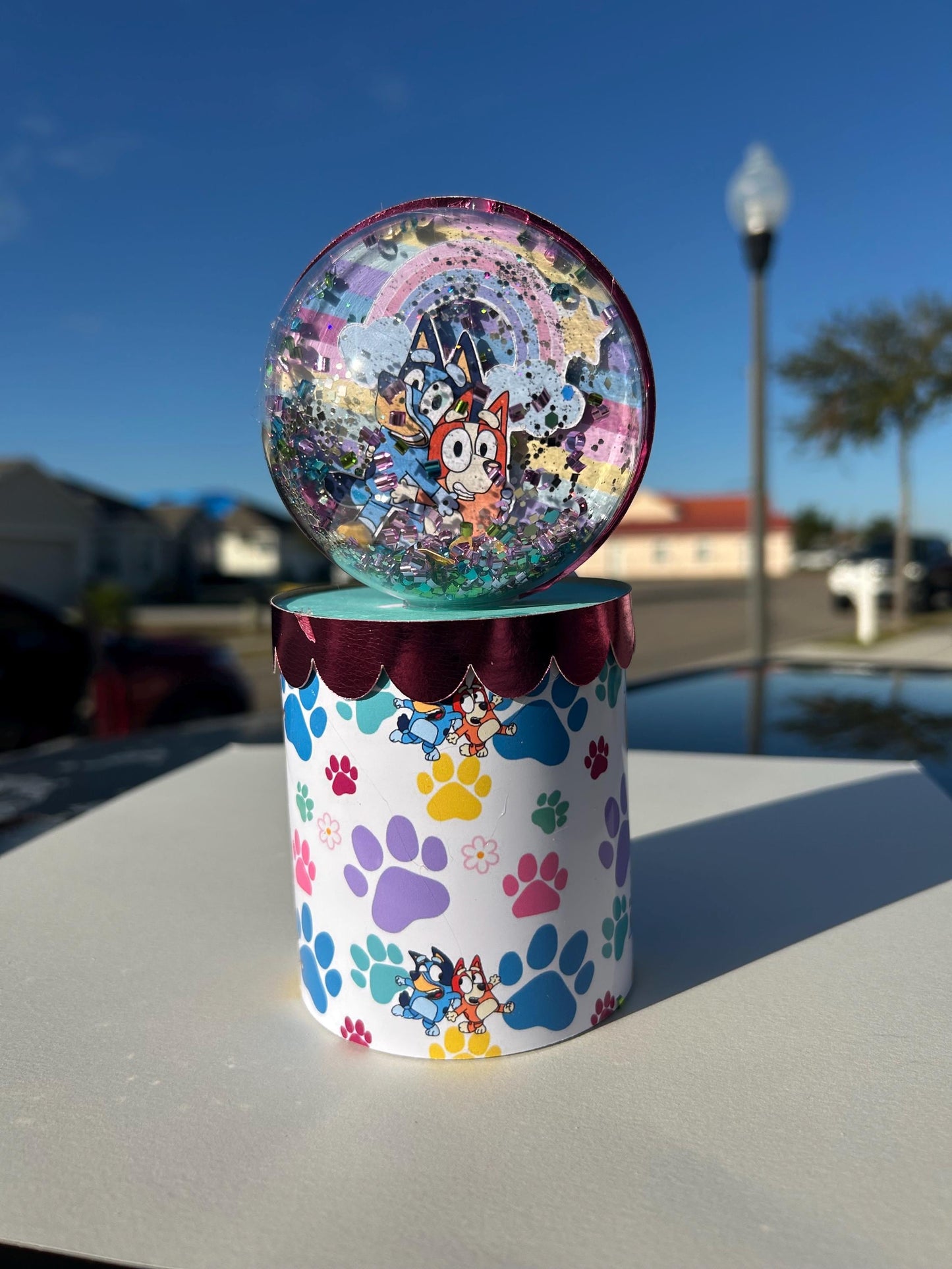 Blue Dog Pringles Shaker Party Favor