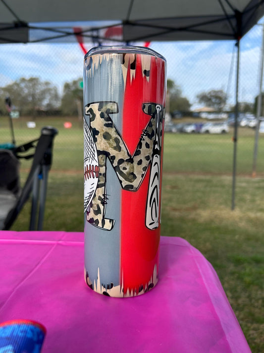 Baseball Mom Personalized Tumbler Cup
