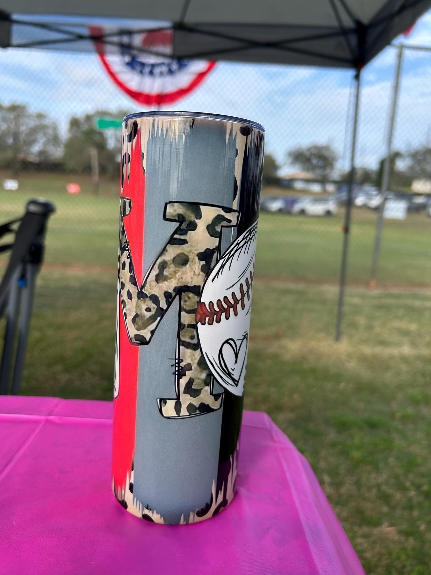 Baseball Mom Personalized Tumbler Cup