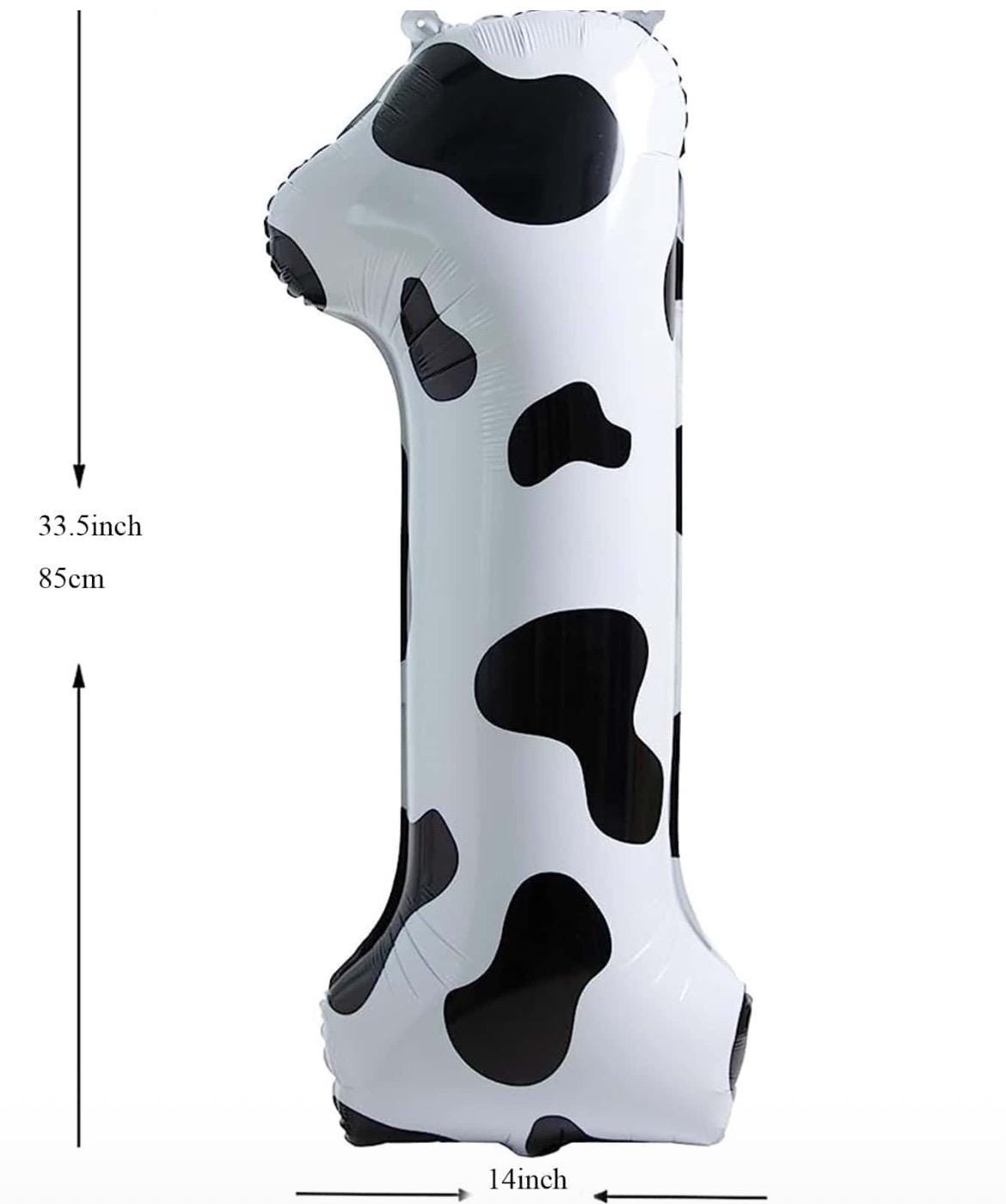 Cow  Balloon Set – 6 Piece Party Decoration Kit | Kids Birthday Balloons | Foil Balloons for Theme Decoration First Birthday