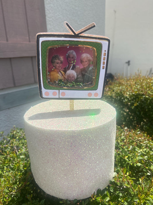 Golden Girls  Birthday Cake Topper – Retro TV Shaker & Purse Design