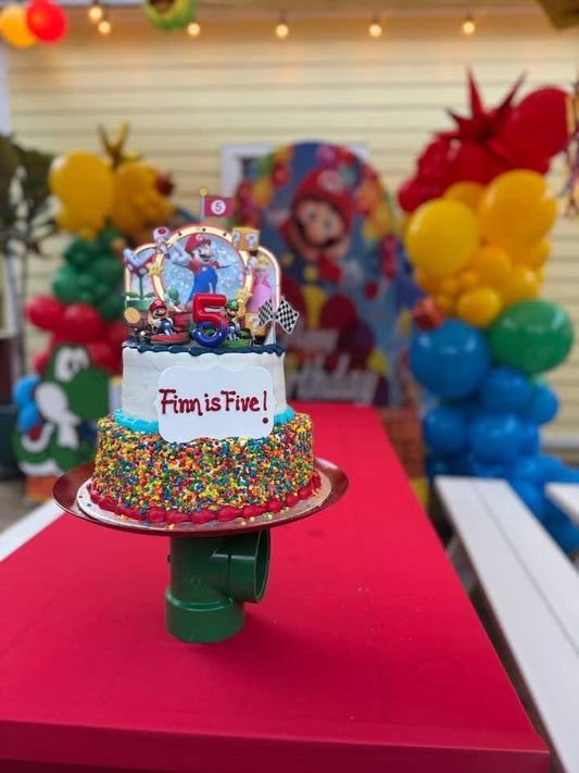 Super Mario Birthday Party Cake Topper