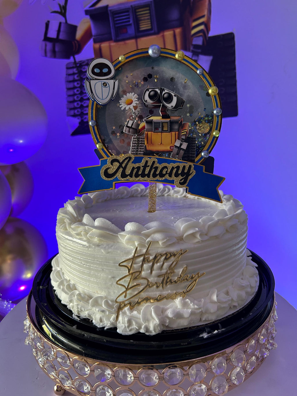 Robot Cake Topper – Custom Birthday Decor