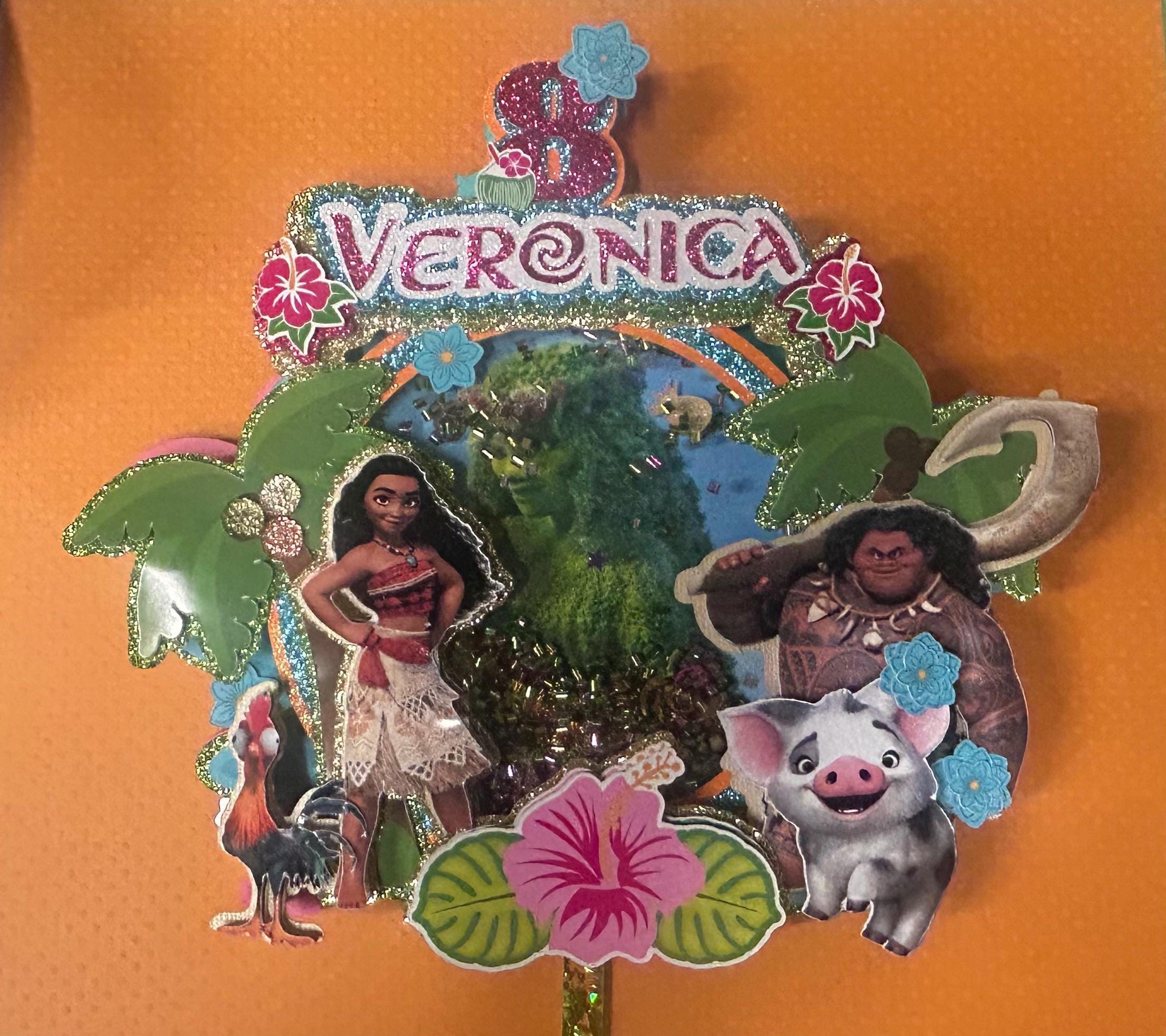 Moana Maui Aloha Birthday Party Cake Topper