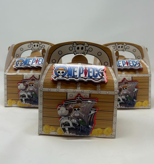 One Piece Birthday Party Pirate Treasure Chest Party Favor Boxes
