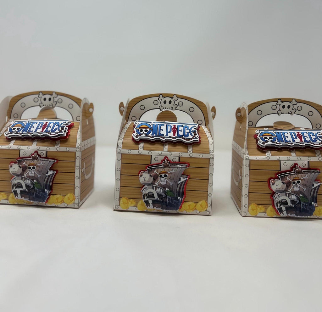 One Piece Birthday Party Pirate Treasure Chest Party Favor Boxes