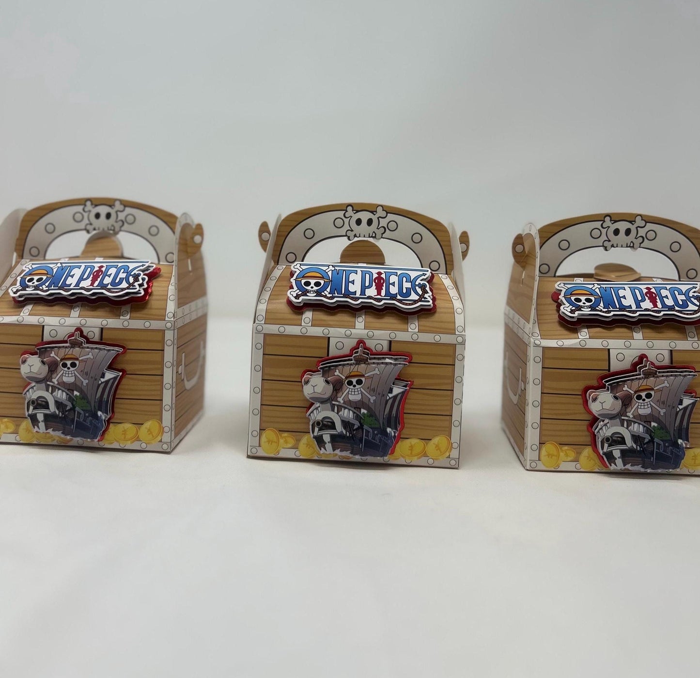 One Piece Birthday Party Pirate Treasure Chest Party Favor Boxes