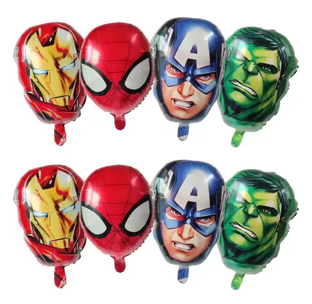 Superhero Foil Balloon Set – 4pcs  Birthday Balloons