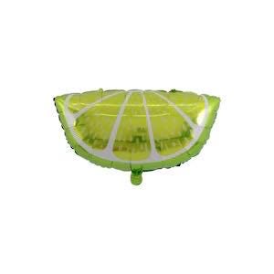 Lime Slice Balloons | Tropical Green Party Decorations, Set of 3