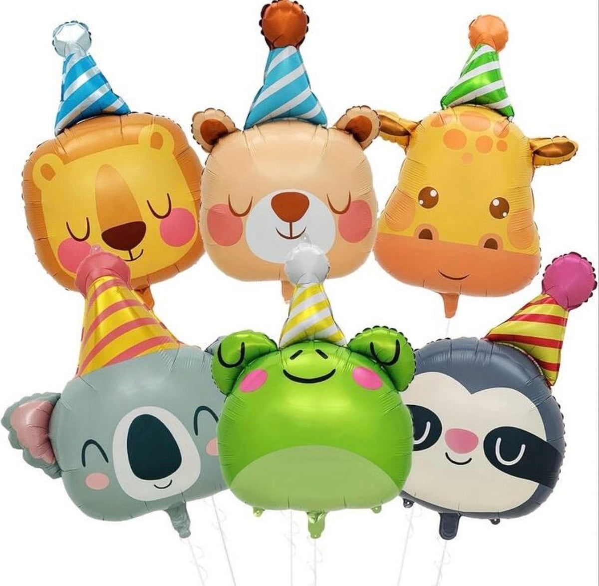 Cute Animal Balloon Set, Safari Birthday Balloons, Kids Party Decor, Jungle Theme Balloons, Baby Shower Decoration