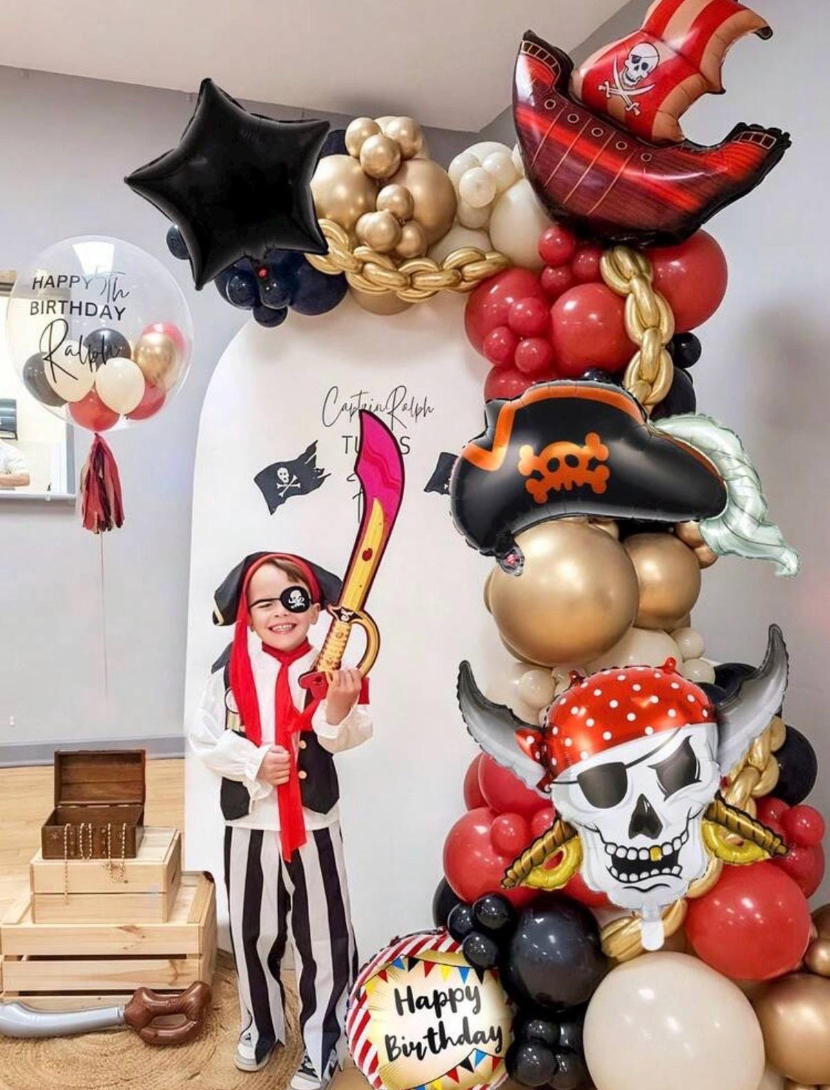 Pirate Balloon Set, Pirate Birthday Balloons, Skull Balloon, Pirate Ship Balloon, Kids Party Decoration Set
