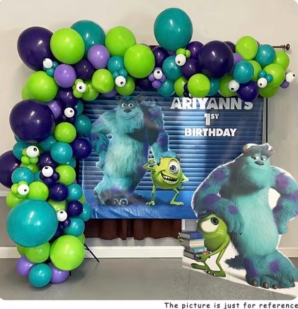 Monster Balloon Garland Kit | Monster Birthday Balloon Arch | DIY Party Balloon Kit | Monsters Theme Birthday Decorations