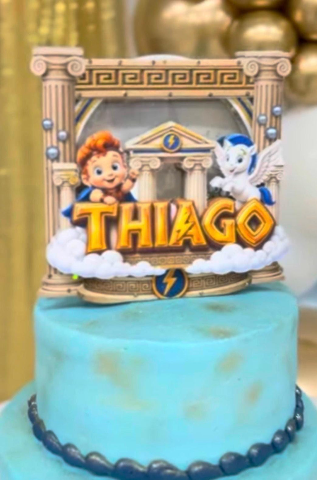 Baby Hercules Cake Topper – Personalized Birthday Decoration image 3
