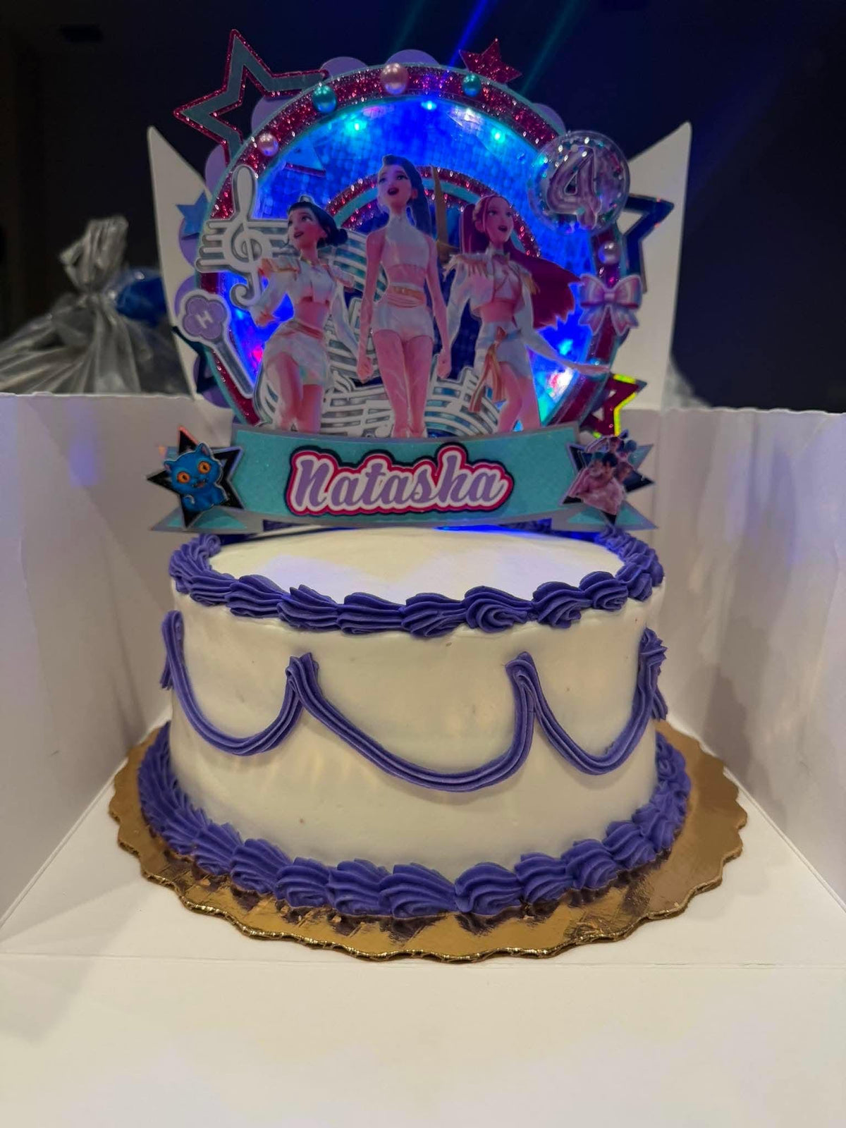 K-Pop Inspired LED Cake Topper Personalized Birthday Cake Decoration