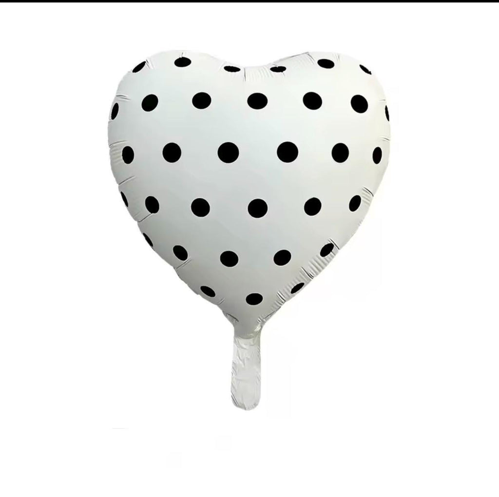 Panda & Bow Balloon Bouquet  5 Piece Black and White Foil Balloon Set