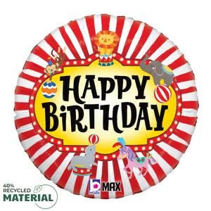 Circus Birthday Balloon Bouquet, Carnival Party Balloons, Circus Tent Balloon Bundle, Happy Birthday Balloons, Carnival Birthday Decor