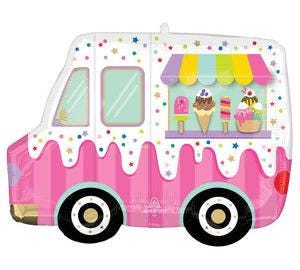 Sweet Treats Foil Balloon Set – 7 pcs | Candyland Birthday Decorations | Ice Cream, Cupcake, Candy Balloons | Kawaii Party Decor for Kids