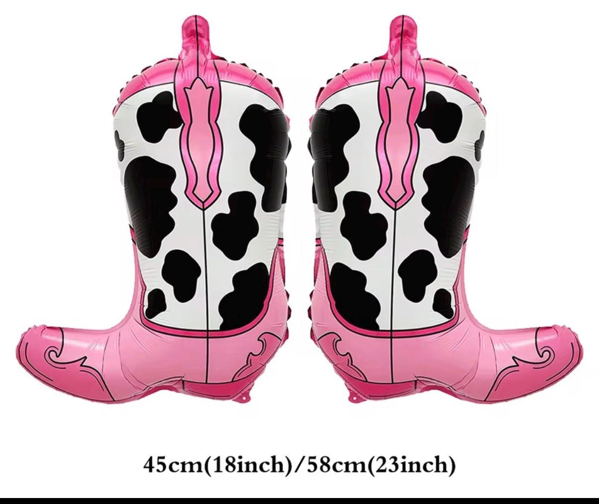 Pink Cowgirl Balloon Bouquet – Western Horse Party Decorations