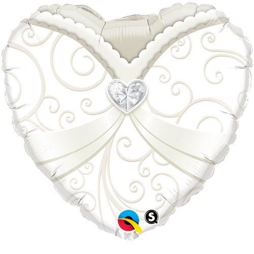 Just Married Balloon Bouquet, Wedding Balloon Set, Bride and Groom Balloons, Black and White Wedding Decor, Bridal Shower Balloons