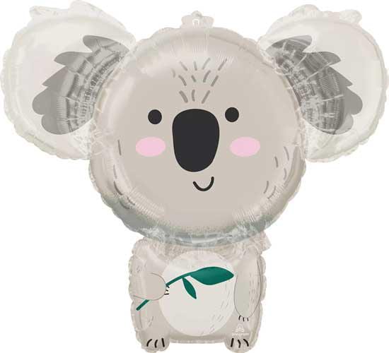Koala Balloon Bouquet, Koala Baby Shower Balloons, Safari Animal Birthday Decor, Woodland Baby Shower, Neutral Green Balloon Bundle